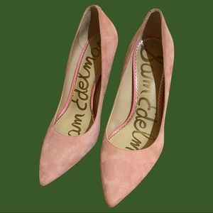 COPY - Baby pink suede stilettos - Hazel Pump